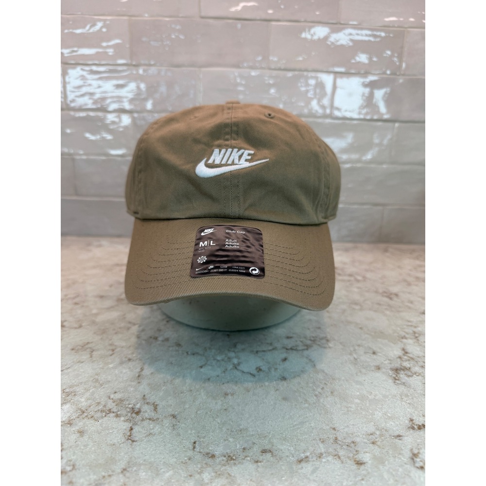 Nike Club Cap Khaki Brown Unstructured Dad Hat Adult ML NWT
